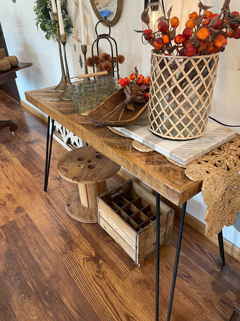 Chevron Sofa Table