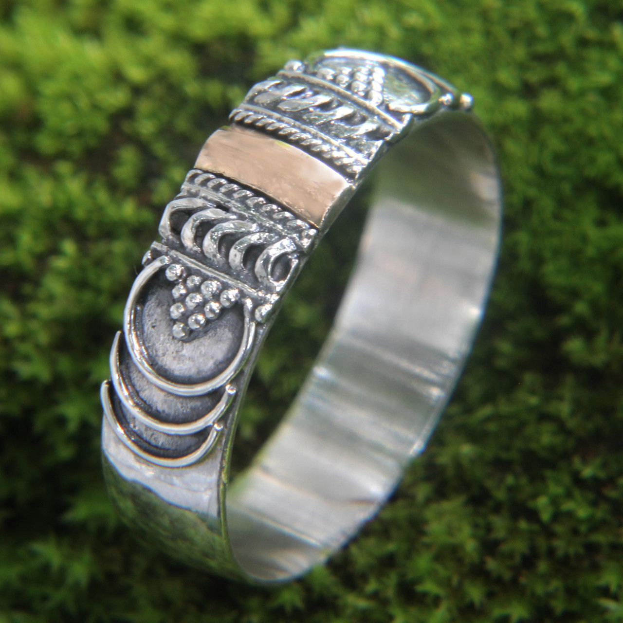 18k Gold Accent Balinese Artisan Crafted Ring 'Miraculous Love ...