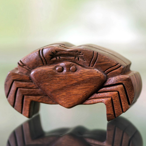Crab Theme Puzzle Box 'Balinese Crab'