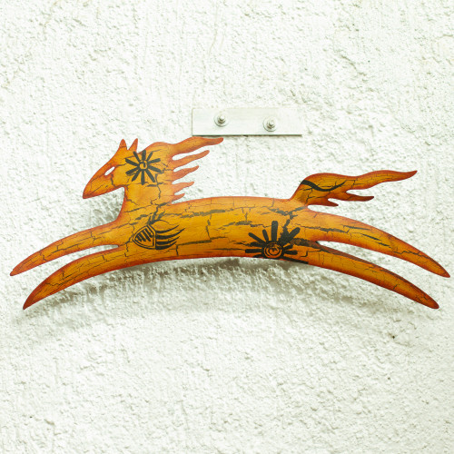 Unique Animal Themed Steel Horse Wall Art Mexican Handmade 'Cave Art Pony' Unique Animal Themed Steel Horse Wall Art Mexican Handmade 'Cave Art Pony'