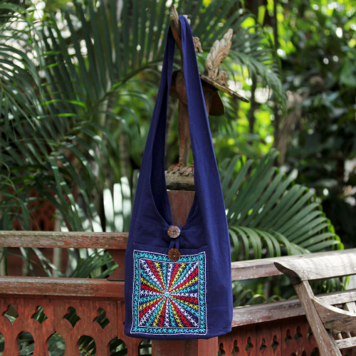 Cotton handbag 'Starburst'