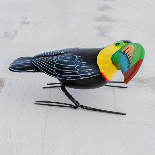 Ceramic Figurine of a Keel-Billed Toucan from Guatemala 'Keel-Billed Toucan'