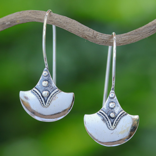 Unique Sterling Silver Drop Earrings 'Modern Romantic'