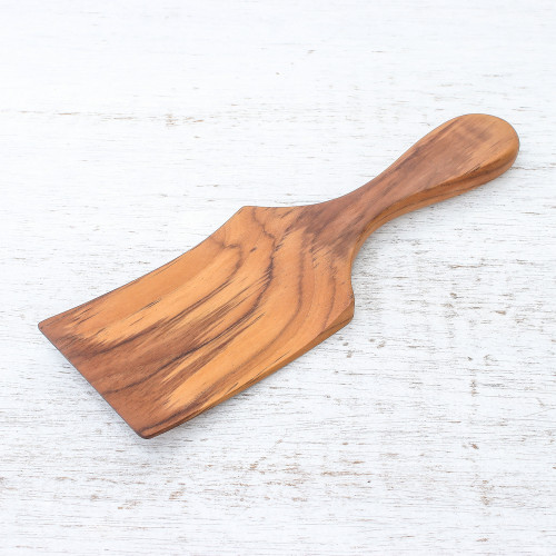 Handmade Teak Wood Spatula Crafted in Thailand 'Simple Chef'