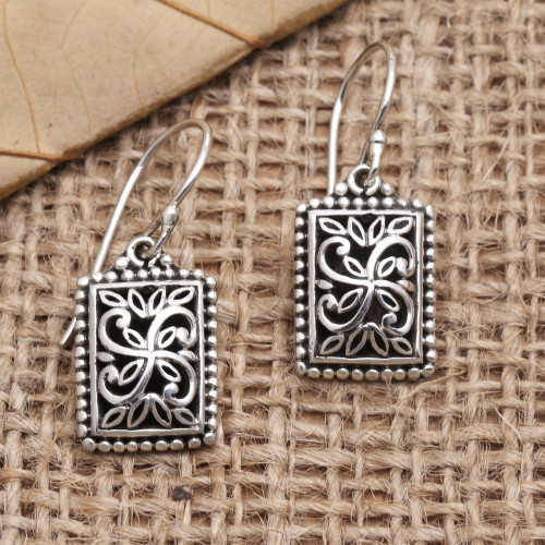 Artisan Crafted Sterling Silver Dangle Earrings 'Sweet Choice'