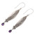 Amethyst and Sterling Silver Dangle Earrings from Bali 'In Defense of Hope'