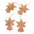 Hand Carved Angel Ornaments Set of 3 'Angel Silhouette'