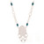 Handcrafted Chrysocolla and Sterling Silver Necklace 'Andes Baroque'