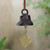 Decorative Brass Heart-Themed Bell 'Elephant Love'