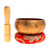 Handmade Brass Alloy Singing Bowl Set 3 Pcs 'Hammered Mantra' Handmade Brass Alloy Singing Bowl Set 3 Pcs 'Hammered Mantra'