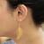 24k Gold-Plated Filigree Leaf Earrings 'Regal Leaves'