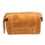 Spice Brown Travel or Cosmetic Bag with Zipper and Strap 'Spice Brown Journey'