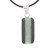 Collectible Black Cotton and Jade Pendant Necklace 'Maya Legend'
