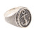 Men's Nautical-Themed Sterling Silver Signet Ring 'Out to Sea'