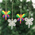 Eco-Friendly Dragonfly Ornaments Set of 4 'Dragonfly Dreams'