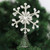 Silver-Toned Snowflake Tree Topper 'Sparkling Snowflake'