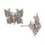 Gold-Accented Butterfly Button Earrings 'Wings of Tomorrow'