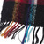 Dark Multicolor 100 Alpaca Scarf Hand Made in Peru 'Peruvian Plaid'