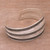 Modern Sterling Silver Cuff Bracelet 'Balinese Ruffles'