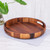 Hand Carved Raintree Wood Serving Tray 'Hand and Foot'