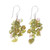 Peridot and Cultured Freshwater Pearl Dangle Earrings 'Peridot Sea'