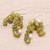 Peridot and Cultured Freshwater Pearl Dangle Earrings 'Peridot Sea'