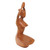 Suar Wood Statuette with Yoga Motif 'Meditative Asana'