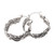 Handcrafted Sterling Silver Hoop Earrings 'Victory Lap'