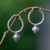 Silver and 18k Gold Hoop Earrings 'Reminisce'