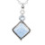 Hand Made Larimar and Blue Topaz Pendant Necklace 'Frosty Fusion'