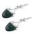 Artisan Crafted Green Jade Sterling Silver Earrings 'Power of Life'