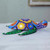 Hand Painted Alebrije Turtle Wood Sculpture from Mexico 'Psychedelic Turtle'