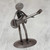 Upcycled Metal Auto Part Guitarrist Sculpture from Mexico 'Electric Guitarist'