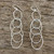 Hooped Sterling Silver Dangle Earrings from Thailand 'Darling Hoops' Hooped Sterling Silver Dangle Earrings from Thailand 'Darling Hoops'