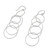 Hooped Sterling Silver Dangle Earrings from Thailand 'Darling Hoops'
