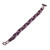 Hand Crafted Purple Bead Bracelet 'Braided Plum'