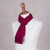 Men's 100 alpaca scarf 'Cherry Red'