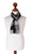 Hand Crafted Men's Alpaca Wool Patterned Scarf 'Gray Squared'