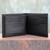 Men's Black Leather Wallet with Traditional Styling 'Bengal Black'