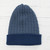 Men's Alpaca Blend Knit Hat in Azure from Peru 'The Bells of Huancayo in Azure'