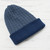 Men's Alpaca Blend Knit Hat in Azure from Peru 'The Bells of Huancayo in Azure'