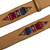 Camel Colored Leather and Wool Accent Belt 'Cusco Camel'