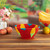 Red Natural Fiber Decorative Bowl with Geometric Motifs 'Guacamayas Summer'