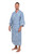 Men's Unique Cotton Robe 'Blue Baskets'