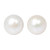 Bridal Pearl Button Earrings 'Cloud Serenade'