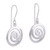 Sterling Silver Dangle Earrings 'Andean Whirlwind'