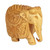 5-Inch Wood Elephant Sculpture Hand Carved in India 'Majestic Elephant'