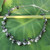 Beaded Quartz and Pearl Necklace from Thailand 'River of Night'