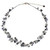 Beaded Quartz and Pearl Necklace from Thailand 'River of Night'