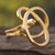 Women's Modern 18K Gold Plated Cocktail Ring 'Amazon Knot'